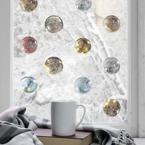 sticker adhésif Boules en verre décoration intérieure