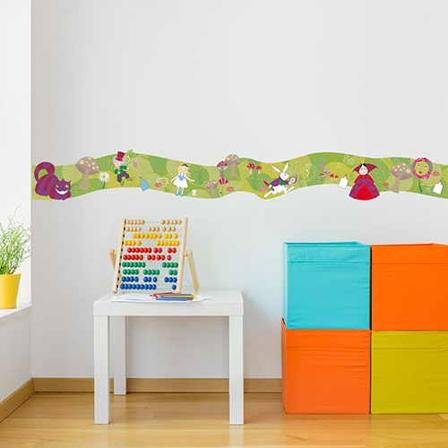 Egayez vos contremarches d'escalier en bois avec un sticker exotique ananas art déco aux couleurs simples.