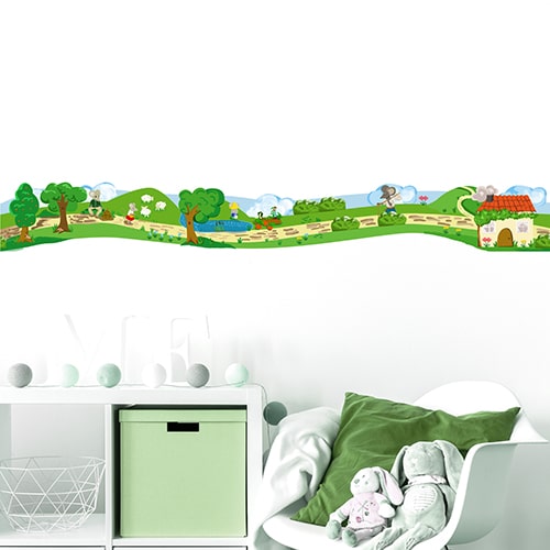 Sticker Frise Souris des champs pour chambre d'enfant