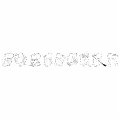 Optez pour le sticker Hippopotame ! Optez pour le sticker adhésif Hippopotame !
