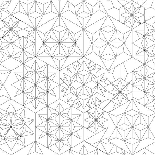Sticker Origami blanc Sticker autocollant Origami blanc coloriable