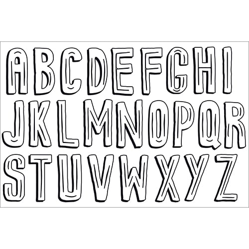 Stickers géants à colorier Poster alphabet Sticker adhésif géant à colorier Poster alphabet pour enfants