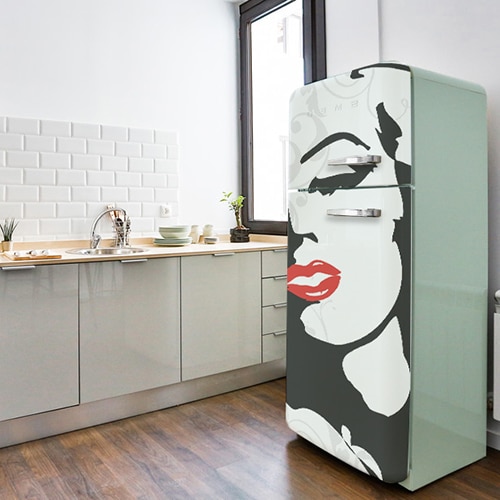 Stickers Marilyn adhésifs pour frigo