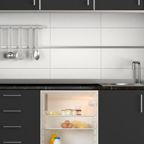 Stickers pour électroménager Intérieur Frigo mis en ambiance, 2ème proposition Sticker adhésif pour frigo intérieur de frigo
