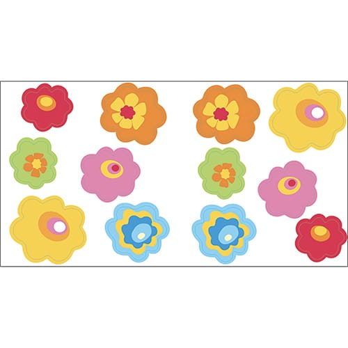 Stickers muraux kitsh flower power