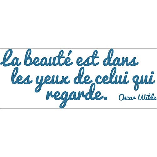 Planche de Sticker citation d'Oscar Wilde