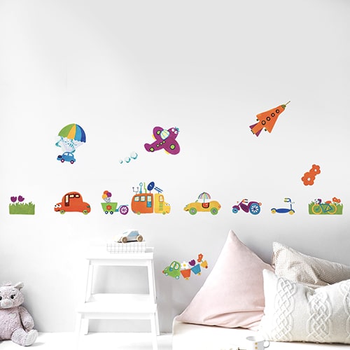 Sticker autocollant Circuits voitures dans chambre d'enfant