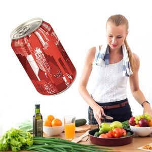 Sticker Canette de soda positionné dans une cuisine