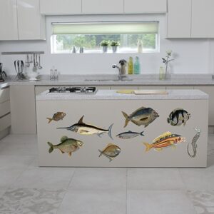 Stickers autocollants Poissons dans une cuisine