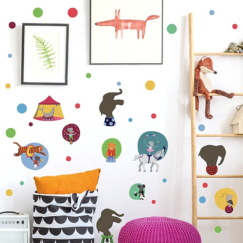 Stickers muraux Ballon Bleu enfants mis en ambiance dans un bureau