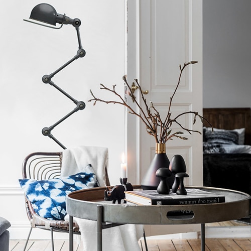 Adoptez une touche vintage pour votre intérieur avec nos stickers Lampe Vintage ! mis en ambiance, 1ère proposition Sticker autocollant décoration lampe rétro