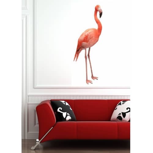 Sticker autocollant mural Flamant Rose