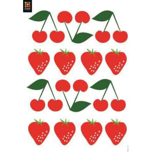 Stickers muraux fraises et cerises