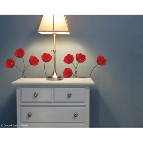 Stickers Tulipes Rouges Pour déco chambre