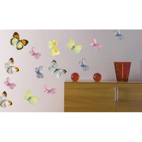 Stickers autocollants Papillons au-dessus d'un meuble