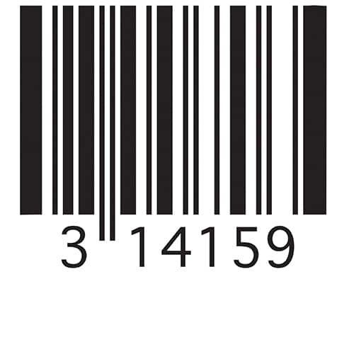 Stickers code barre noir