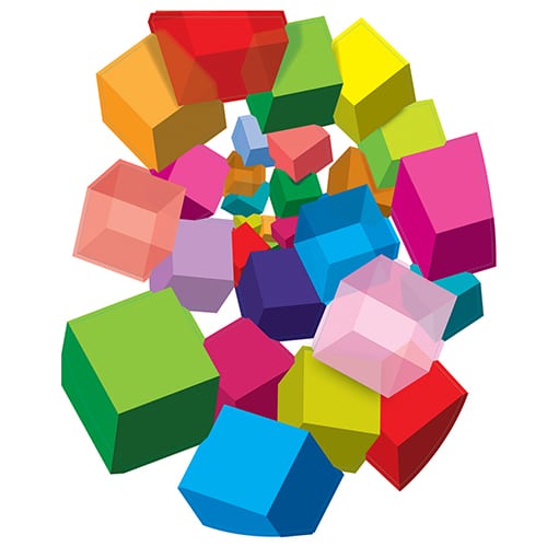 Stickers Cubes pop 3D pour WC !