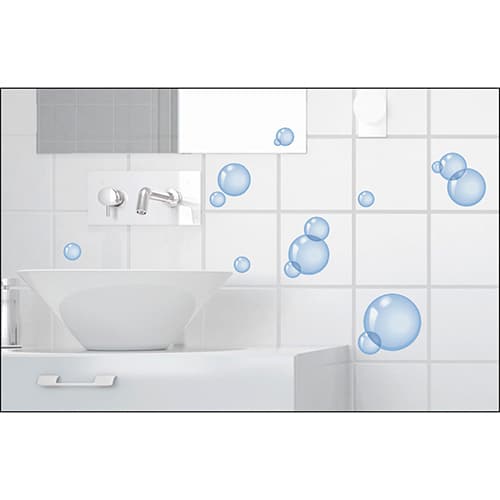 Sticker pour carrelage imitation Bulles de Savon salle de bain