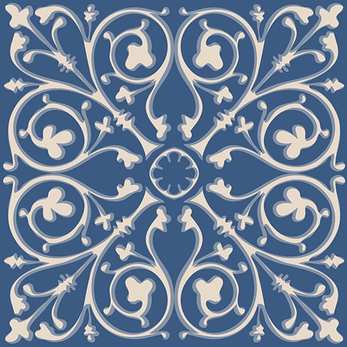 Stickers pour carrelage imitation Faux Carreaux de Cilent Bleus