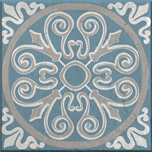 Sticker imitation Carrelage Elvas bleu