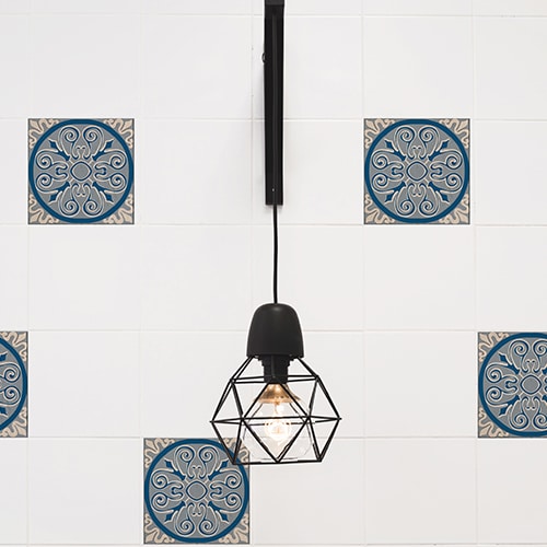 Autocollant gris Grenouille décoration pour paroi de douche de salle de bain moderne