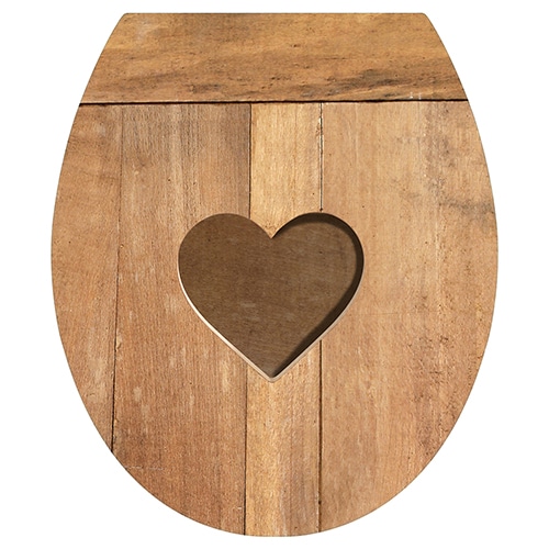 Optez pour l'authenticité avec nos stickers pour WC Coeur de Bois !