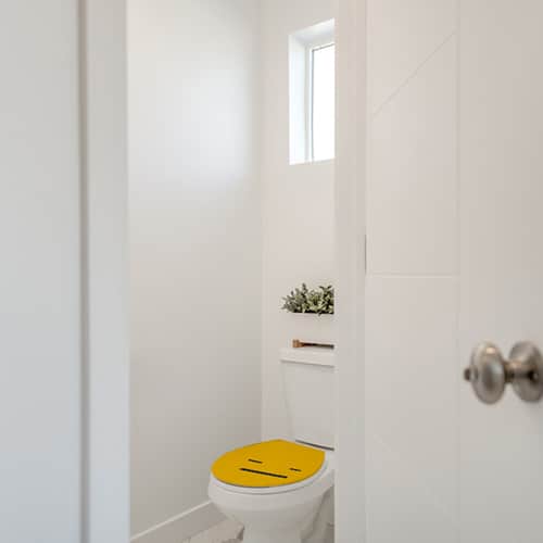 Adhésif Phare Gris et Blanc décoration pour paroi de douche de salle de bain moderne