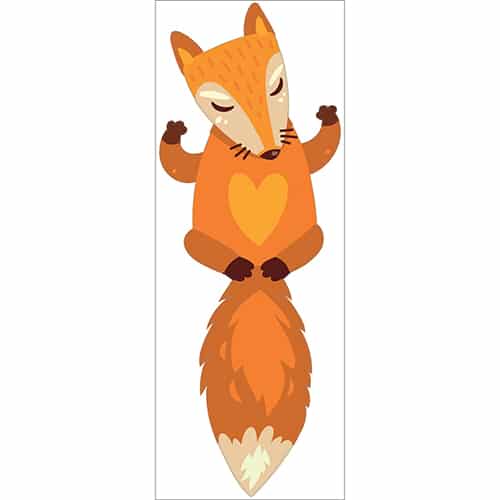 Sticker Renard zen pour enfants