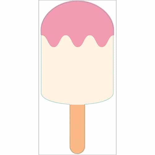 Sticker Glace Vanille Fraise pour enfants