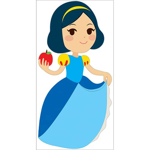 Sticker autocollant Blanche Neige fille