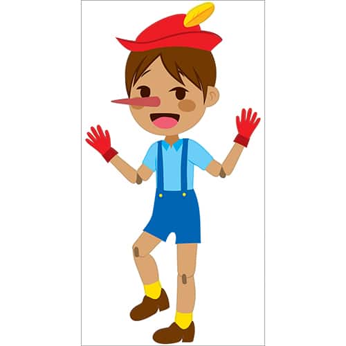 Sticker Pinocchio pour enfants