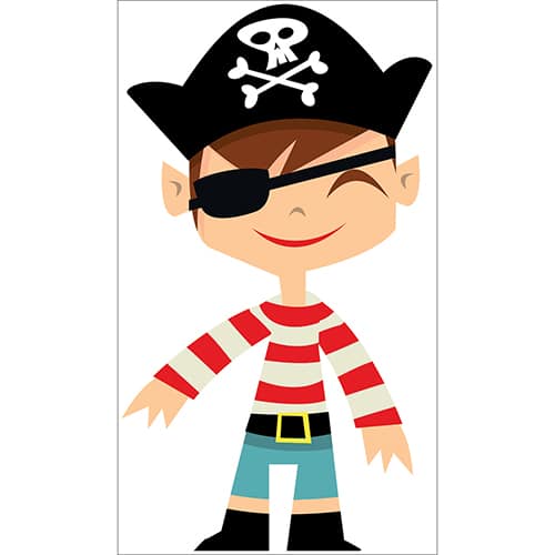 Sticker Garçon Pirate pour enfants