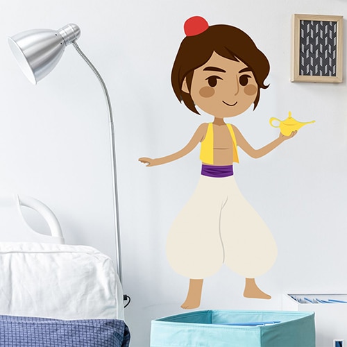 adhésif mural Aladin pour enfants mis en ambiance dans une chambre pour enfant