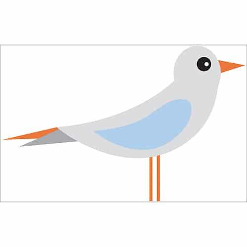 Sticker Mouette pour enfants