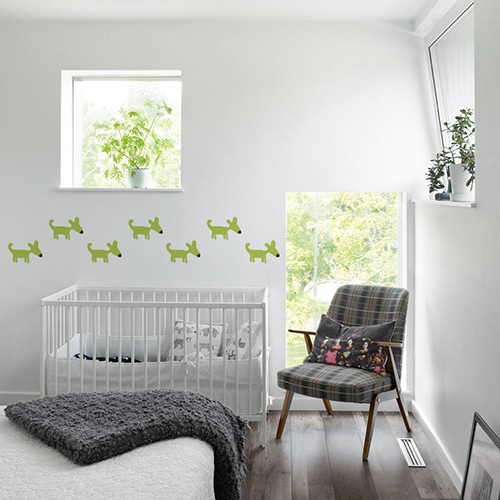 Tendance Frise décorative et adhésive au feuillage Vert, idéale pour personnaliser votre mur
