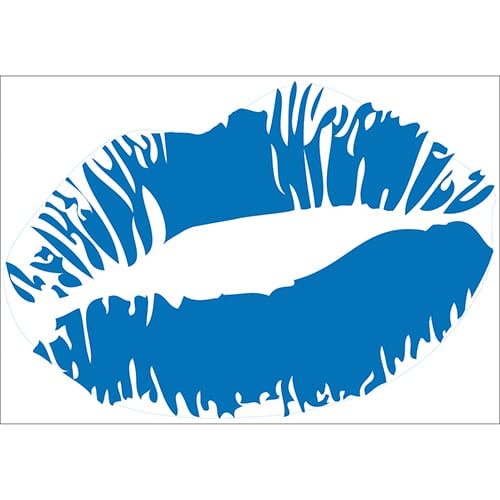 Sticker Baiser Bleu
