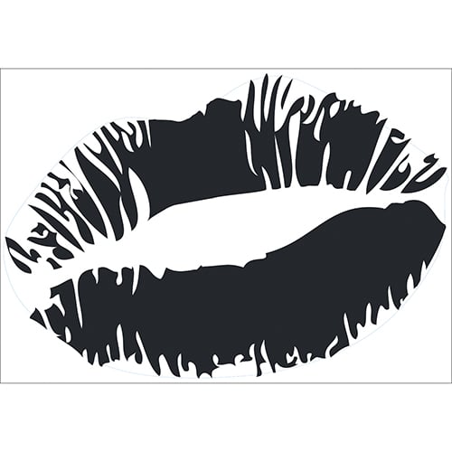 Sticker Baiser Noir