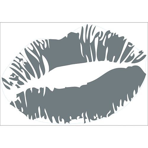 Sticker Baiser Gris