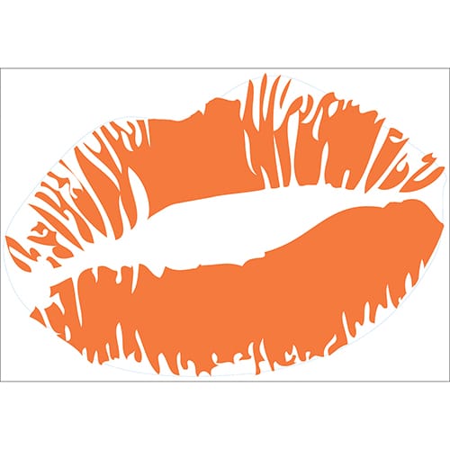 Autocollant Baiser Orange pour enfants