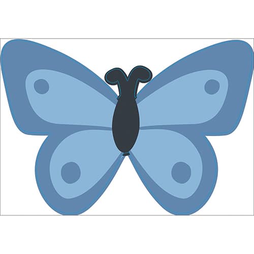 Sticker Papillon bleu pour enfants