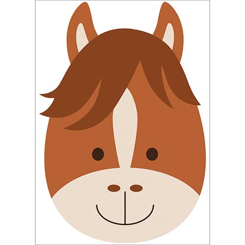 Sticker Tête de Cheval enfants Sticker Tête de Cheval pour enfants