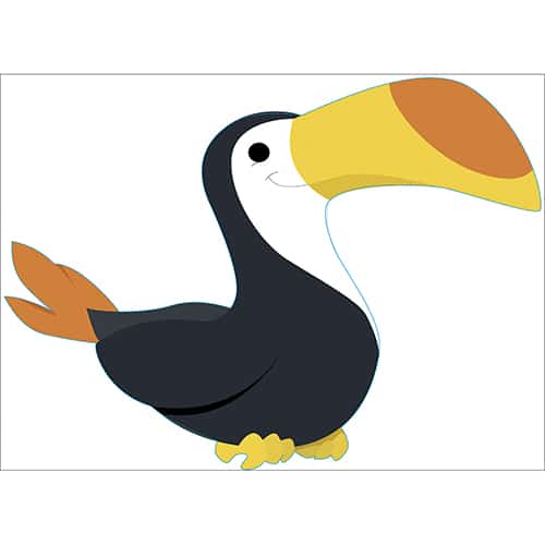 Sticker Toucan pour enfants