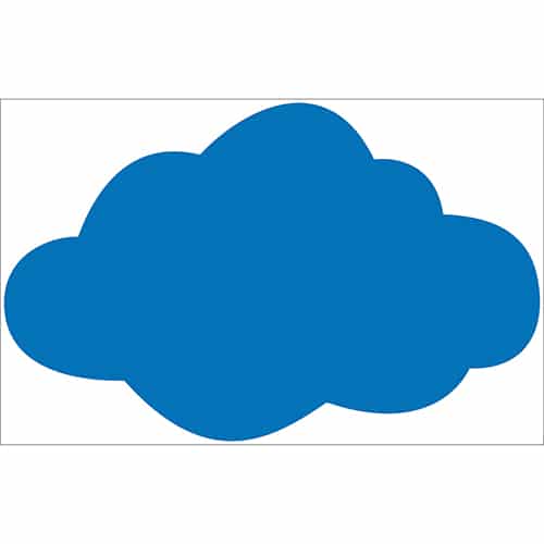 Sticker Nuage Bleu Foncé