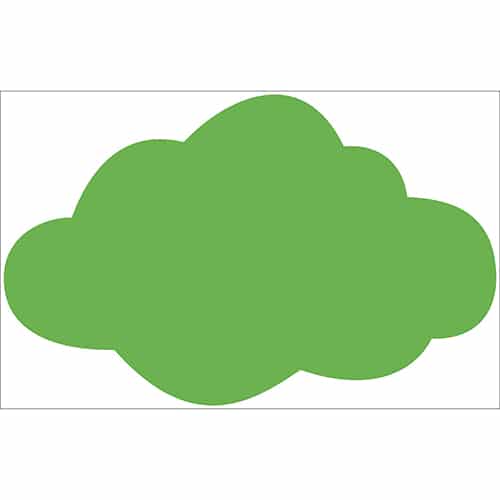Sticker Nuage Vert enfants Autocollant Nuage Vert enfants