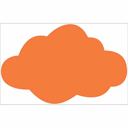 Adhésif Nuage Orange pour enfants