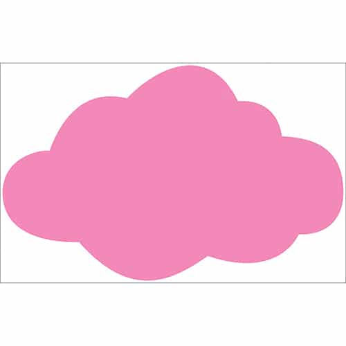 Autocollant Nuage Rose pour enfant