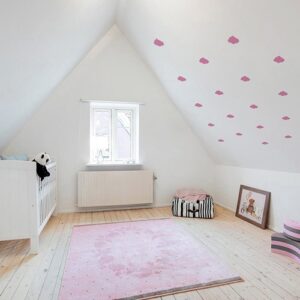 Autocollant Nuage Rose pour chambre d'enfant