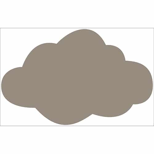 Autocollant Nuage Taupe pour enfants