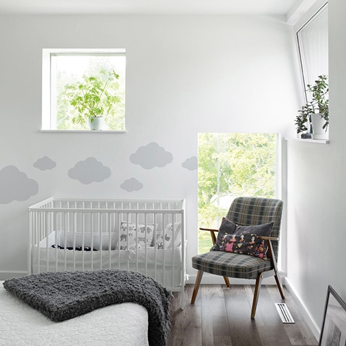 Sticker Nuage Gris Clair pour chambre d'enfant