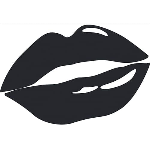 Sticker bouche Noire